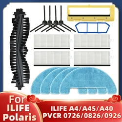 ILife Repuestos para aspiradora A4, A4S, A40, Polaris, PVCR, 0726, 0826, 0926, cepillo lateral principal, filtro Hepa, mopa, trapo