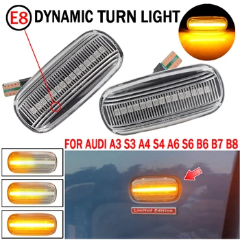 

Led Dynamic Side Marker Turn Signal Light Sequential Blinker Light Emark For Audi A3 S3 8P A4 S4 RS4 B6 B7 B8 A6 S6 RS6 C5 C7