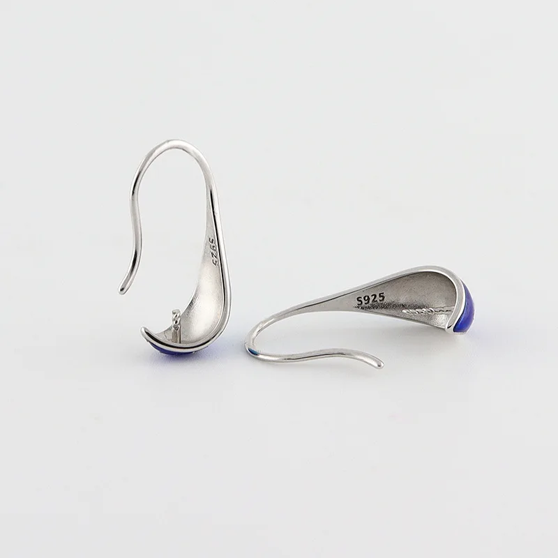 S925 Sterling Silver Shell Pearl Ear Hook Diy Setting For Pearl Jewelry Making Findings S925 Sterling Silver Earrings