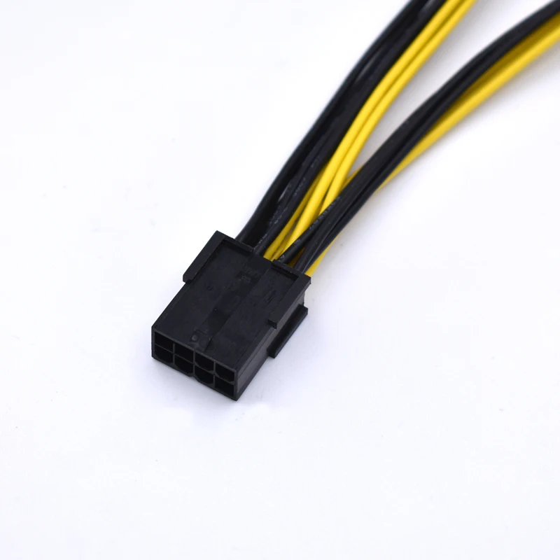10 шт./лот 18AWG 20 см 8 Pin PCI E до 8(6 + 2)pin 6pin сплиттер адаптер кабель питания для