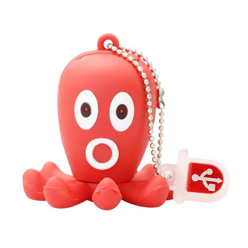 Цветные Usb флеш-накопители Octopus, флеш-накопитель, Забавный U диск, Creativo, карта памяти, 4 ГБ, 8 ГБ, 16 ГБ, 32 ГБ, 2,0, карта памяти для хранения