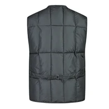 Мужской осенний Толстый жилет среднего возраста для пожилых людей с несколькими карманами одежда Daddy жилет 858