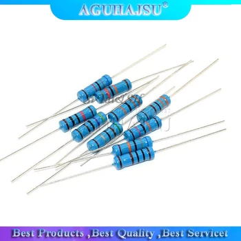 

20pcs 2W Metal film resistor 1% 1R ~ 1M 2.2R 4.7R 10R 22R 47R 100R 220R 470R 1K 10K 100K 2.2 4.7 10 22 47 100 220 470 ohm