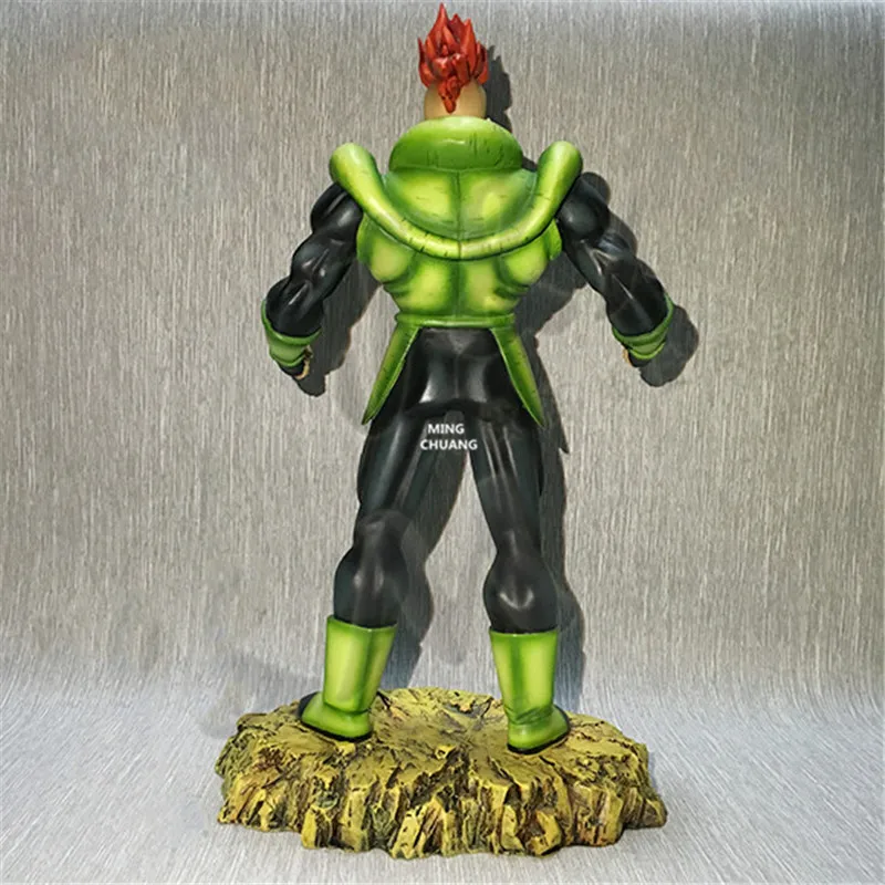 Top 13" Dragon Ball Z Statue Android Bust ANDROID #16 Full-Length Portrait Creative Art Craft GK Action Figure Toy BOX 33CM V125 5