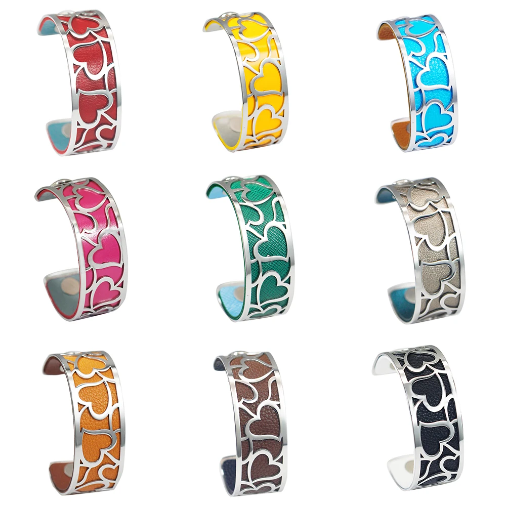 Goede Legenstar Hart Verwisselbare Manchet Armband Manchette femme de Bras 2019 Liefde Rvs Armbanden Bangles Voor Vrouwen
