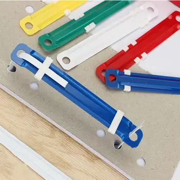 

Two-Piece Paper Fastener Colorful Practical Mini 2 Holes Industrial Stationery Plastic Binding Two-Piece 50pcs/Set