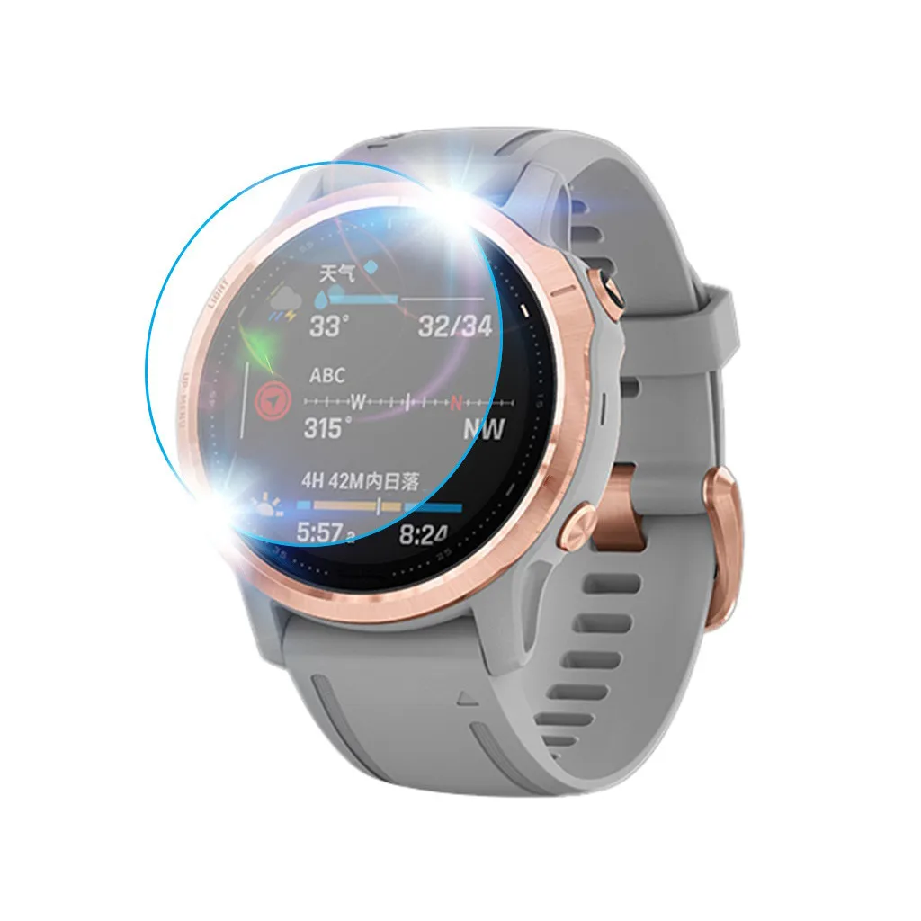 

3PCS Hydrogel Transparent Screen Protection Film For Garmin FENIX 6S Pro Clear Proof Soft Film Tempered Glass Screen Protector
