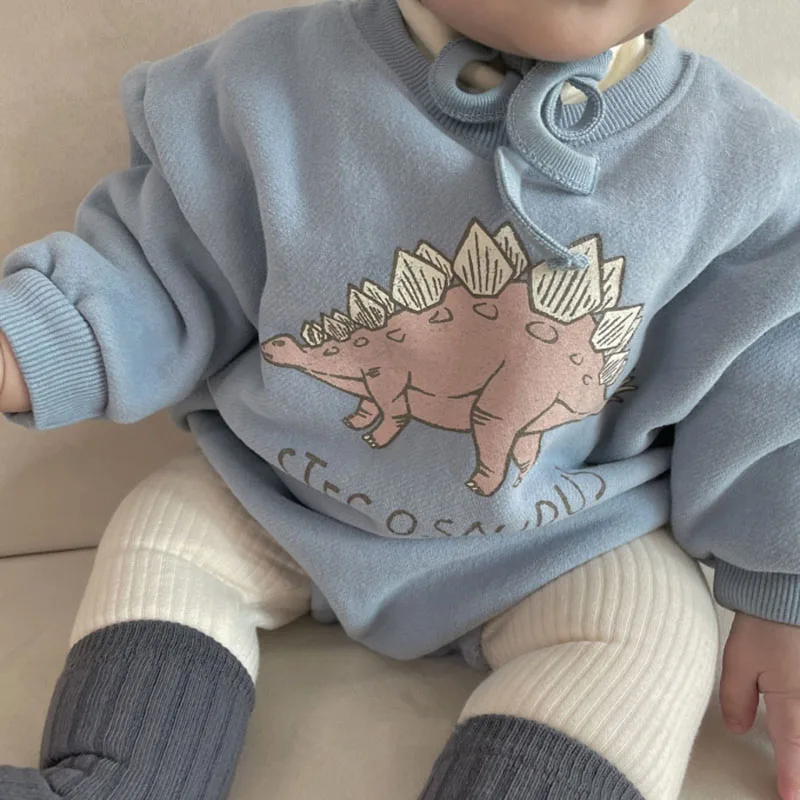 Baby Romper Baby Boy Bodysuits Autumn Baby Bodysuits Dinosaur Toddler One Piece Fleece Bodysuits for Boys Girls