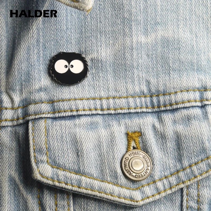 

BR0017 HALDER Anime My Neighbor Tonari no Totoro Dust Metal Enamel Brooches Lapel Clothes backpack bags Denim Coat badge Pins