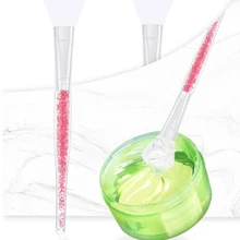 1Pcs Rhinestone Silicone Face Mask Brush Facial Applicator Makeup Tools 2021 NEW