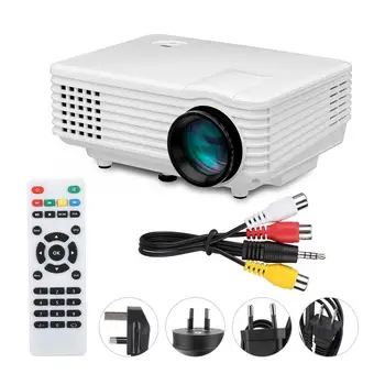

Projector mini projector RD-805A Miniature LED Projector Smart Projector 1080P Full HD White 100-240V home cinema system audio