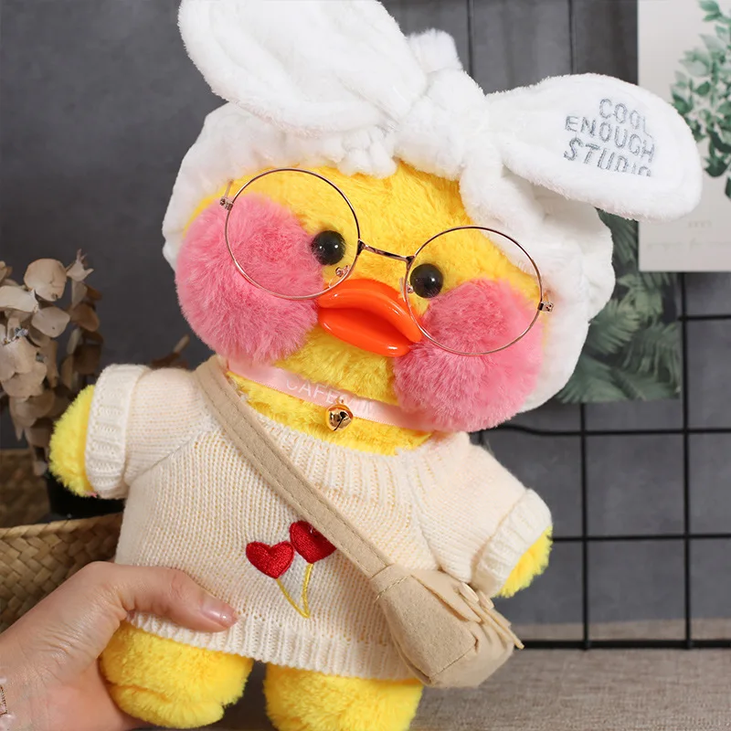 30 см оптовая продажа милая плюшевая игрушка лалалафан кафе утка мягкая кукла
