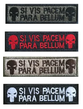 Sivis Pacem Para Bellum военные нашивки Каратель Череп анти-война армейские боевые