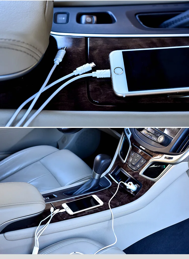 Двойной USB бортовой телефон зарядное устройство Smart Electronic Mini универсальное тройное автомобильное зарядное устройство