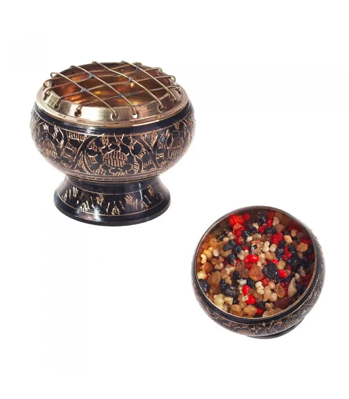 Censer Bronze Engraving Black - Grids NOVELTY |