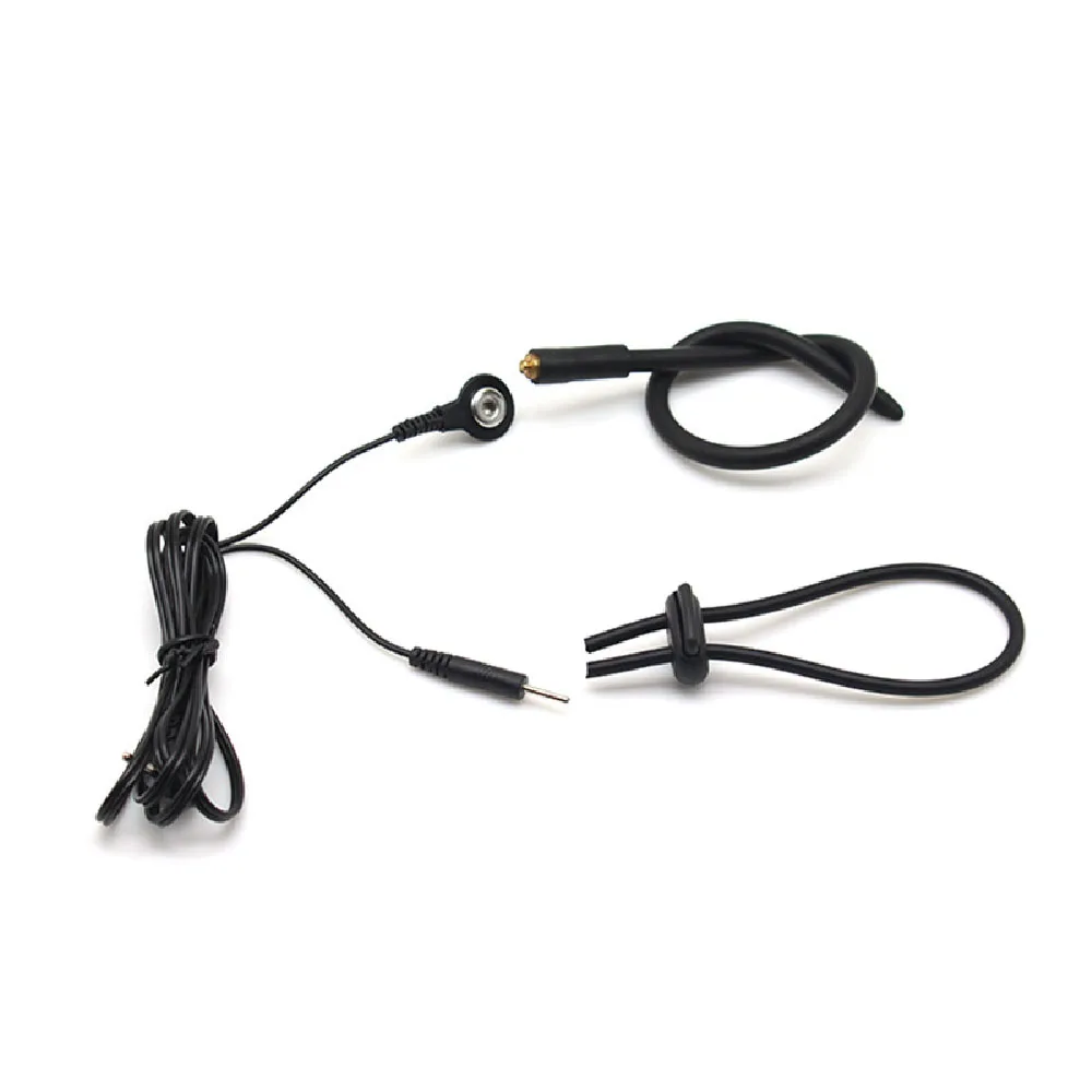Electro Stim Shock Urethral Sound Silicone Penis Plug Estim Stretching Dilator