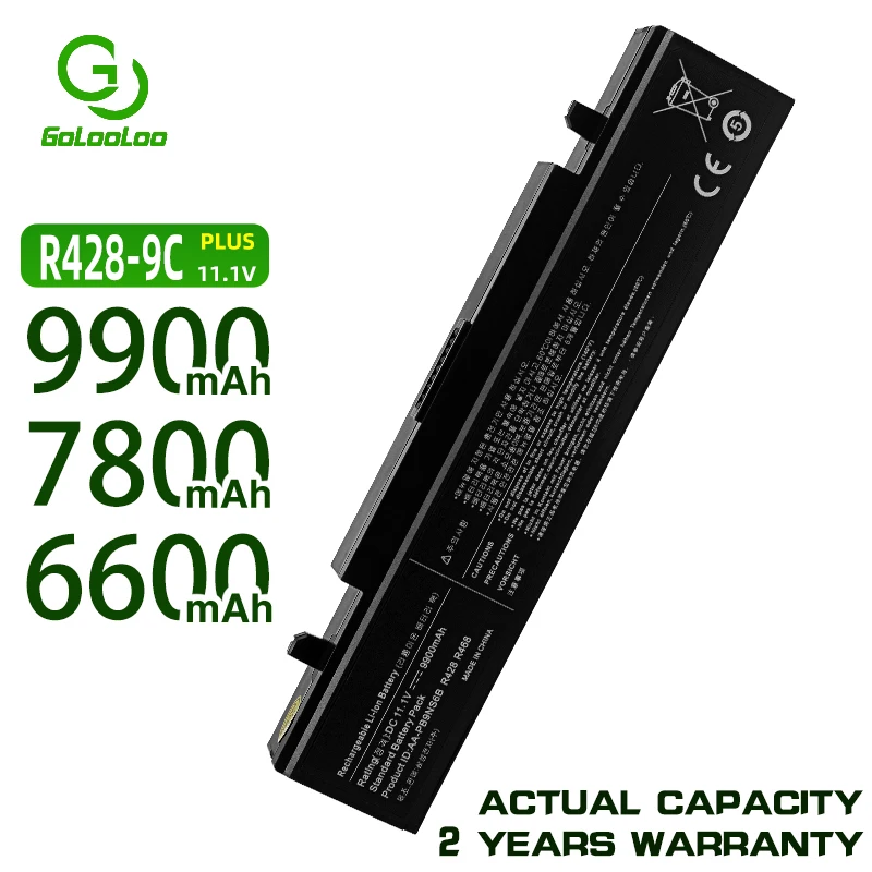 Golooloo 9 Celle Batteria Per La Batteria Samsung Aa-Pb9Nc6B Rv520 Aa Pb9Nc6B Aa-Pb9Ns6W Np300E5A Rf511 R425 R519 R468 Rv428 Rc530 Np355V5C