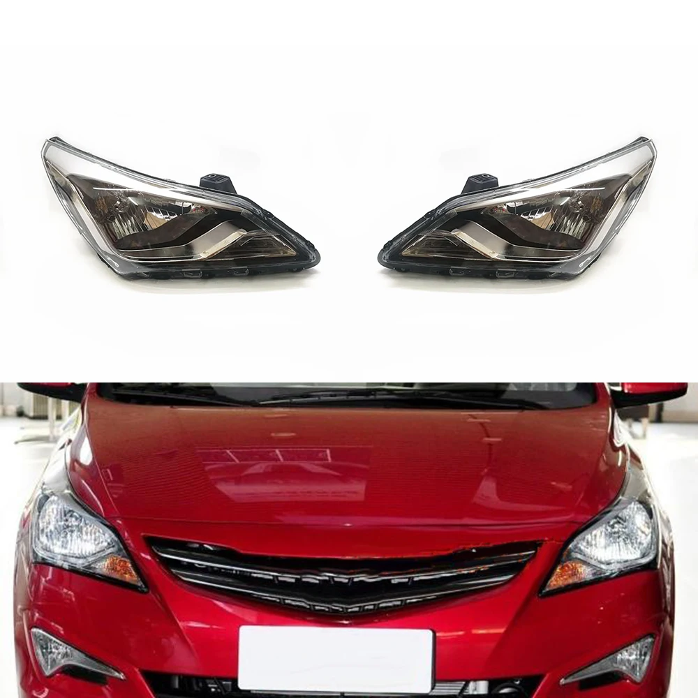 Headlight Assembly For Hyundai Verna 2014 2015 Car Light Assembly DRL