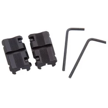 Тактический аксессуар 11 мм до 20 мм Вивер Пикатинни адаптер крепление 2 шт./лот Охотничья винтовка оружейные крепления для прицела базовый инструмент