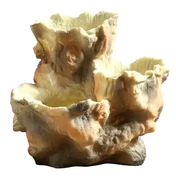 

Simulation Tree Root Flower Pot Plant Pot Resin Desktop Bonsai Pot Plant Container Micro Landscape Ornament Decoration (Brown)