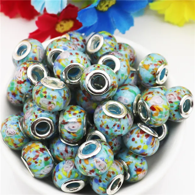 Pandora Glass Beads Wholesale  Pandora Style Beads Wholesale - 10pcs  Wholesale Stone - Aliexpress