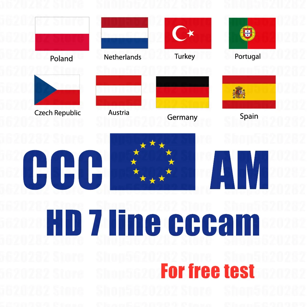 

The latest and most stable cccam of 2020 European Spanish satellite TV receiver 7 line WIFI Full HD DVB-S2 support 1 year cccam