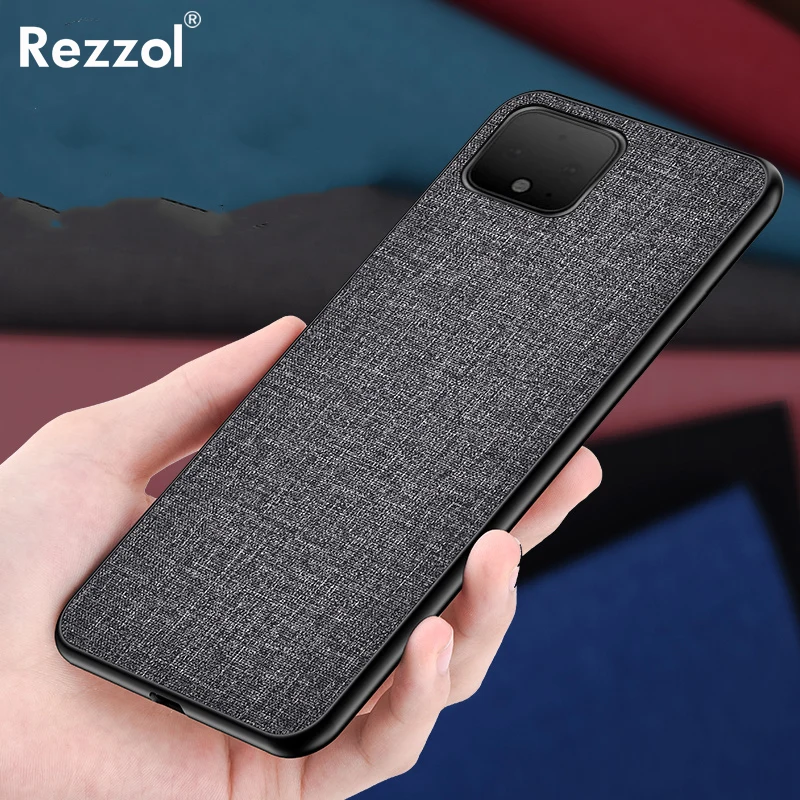 

Cloth Hard PC Case For Google pixel 4 XL Phone Case Soft TPU Bumper Back Cover For Google pixel 3A XL 4 Shockproof Coques