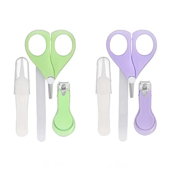 

Baby Nail Care Multicolor Baby Nail Clipper Set of 4pcs Baby Safety Nail Clippers Infant Nail Care Combination Set for Baby Gift