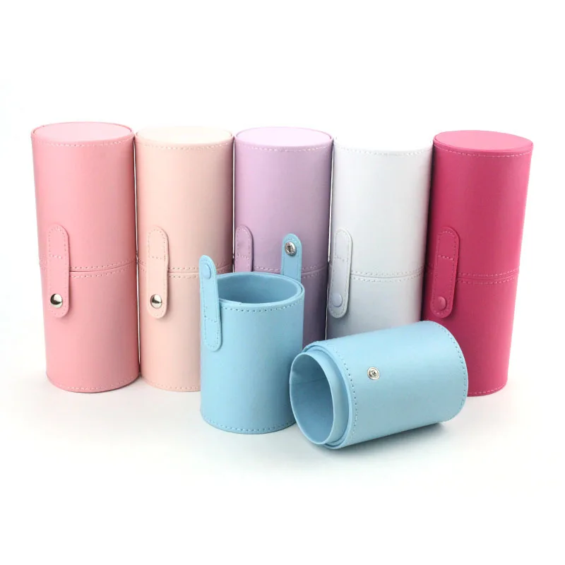 PU Leather Makeup Storage Holder Cosmetic Cup Case Box for Brush Pen Travel Brushes |