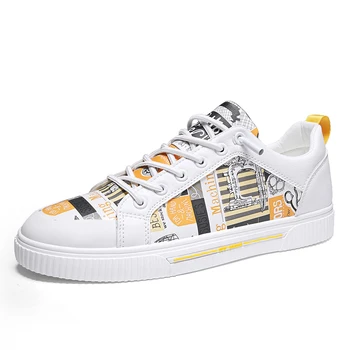 

New Arrival Designer Sneakers For Men Fashion Pu Leather Men Shoes Flats Men Casual Shoes Comfortable Casual Sneakers For Men