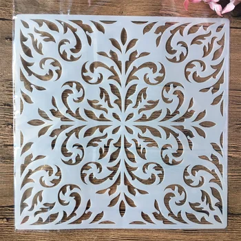 

30*30cm Mandala Window Square DIY Layering Stencils Wall Painting Scrapbook Coloring Embossing Album Decorative Template