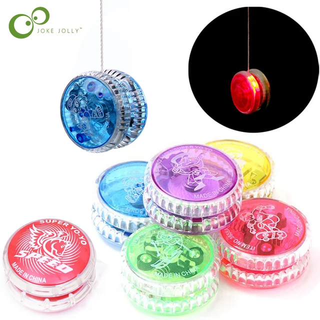 3PCS NEW LED Flashing YoYo Ball Classic Children Clutch Mechanism Magic Yo-Yo Toys for Kids toy Party Fashion Toy 1