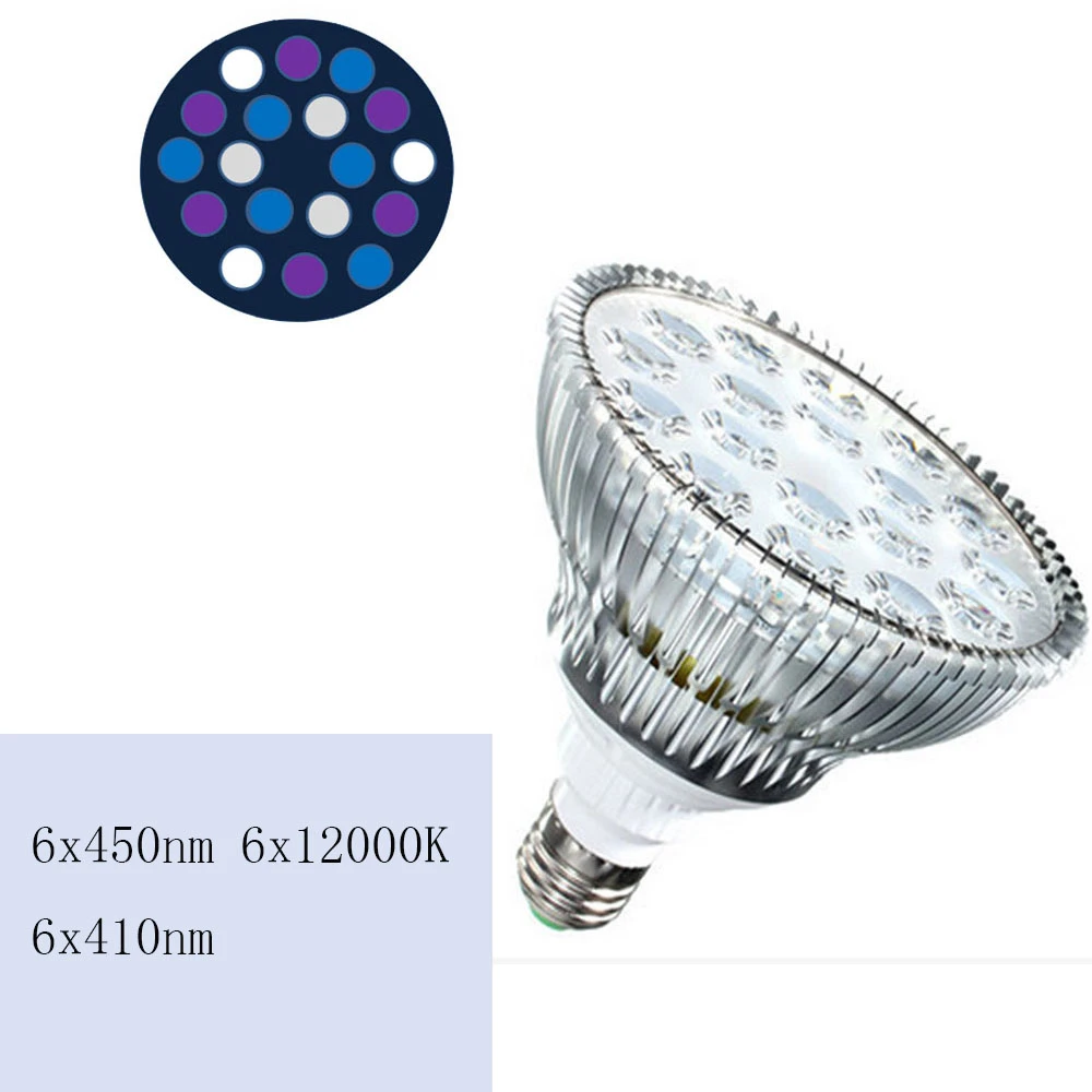 Par38 Aquarium Led Lampe E27 54w 12 Blau 6 Weiss Led Aquarium Korallen Riffe Wachsen Aquarium Licht Birne Lampe Fur Refugium Pflanzen Wachst Lamp For Par38 Aquariumcoral Reef Aliexpress