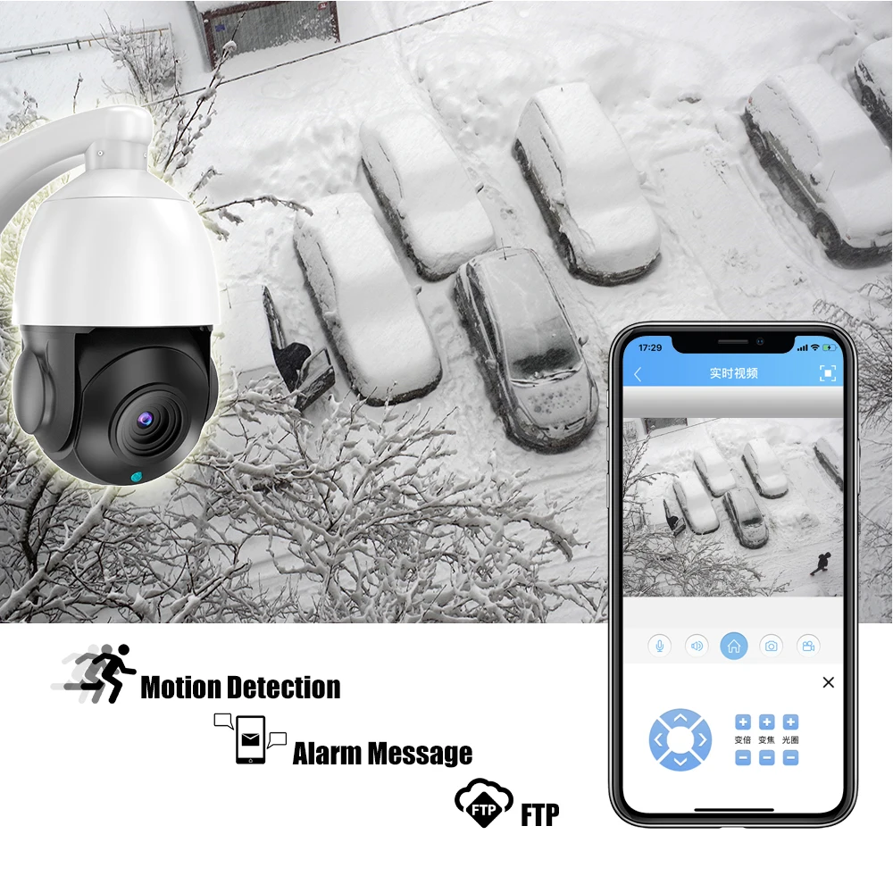 Onvif SONY датчик H.264/265 ++ 5 Мп 3 2 МП 100 м ИК Ночное Видение CCTV IP PTZ камера скоростная
