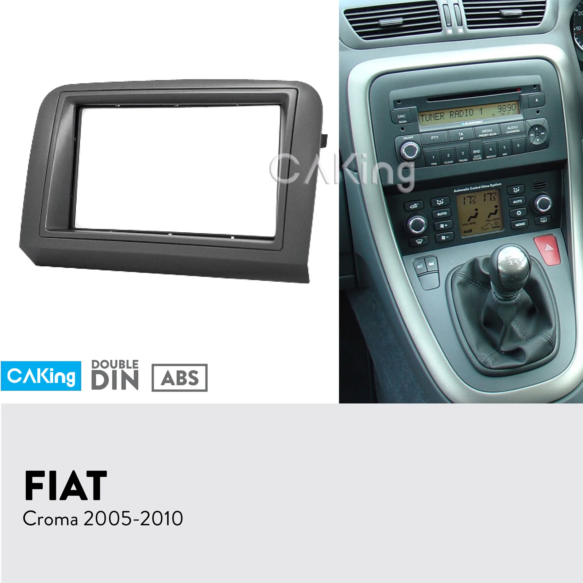 Двойная Din радиопанель Fascia Для FIAT Croma 2005 2010 комплект для фитинга аудиорамы лицевой