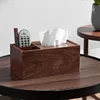 Amgo Walnut Tissue Box Table Napkin Dispenser Wood Paper Holder DecorativeHome Office Hotel 1