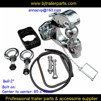 

CVP TRAILER PINTLE HOOK SET TRAILER TOW HITCH BALL RECEIVER MOUNT KIT 2" TRAILER HITCH TRAILER PARTS