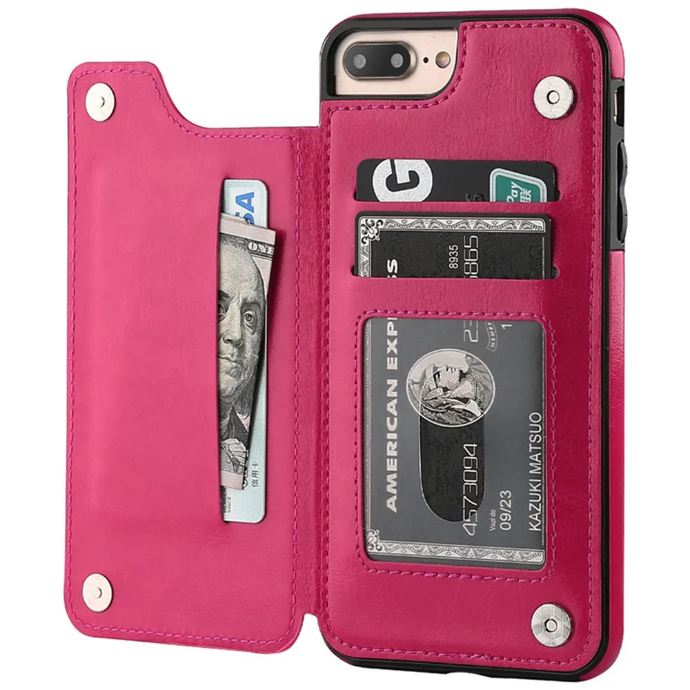2 in 1 Unique Dual-use Card Wallet Flip Leather Phone Case For IPhone 7p/8p Shockproof Anti-scratch Lightweight Phone cover 