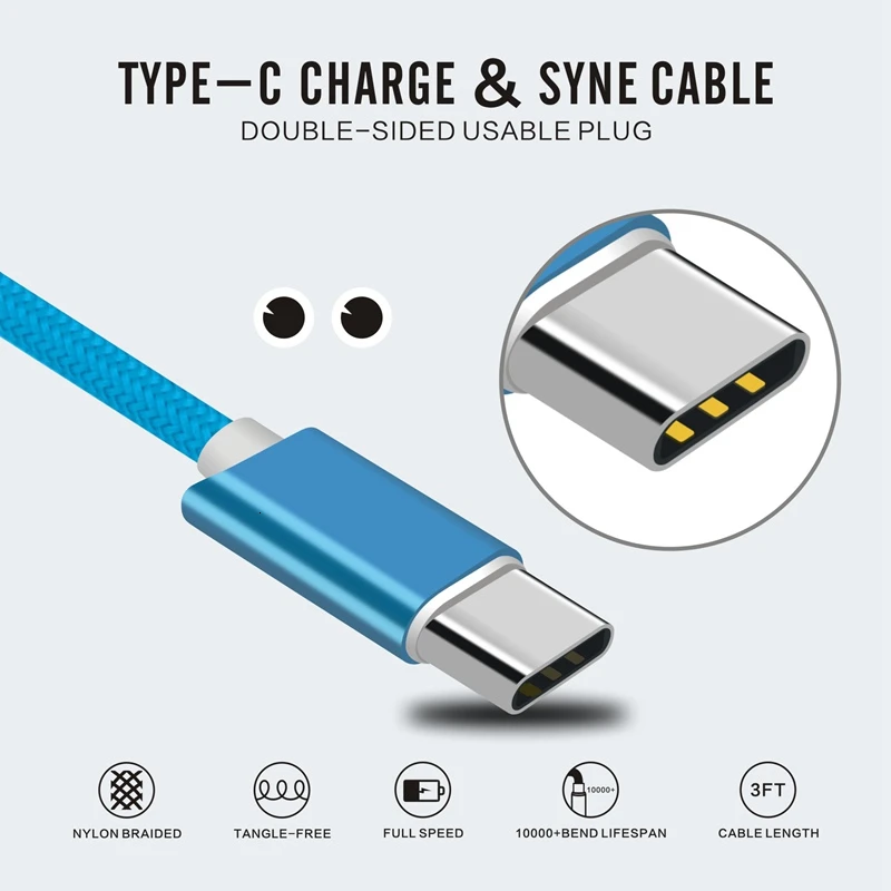 USB Data Line Android Mobile Phone Universal Fast Charging Type-C Interface Charging Line Original Authentic Cable For Samsung