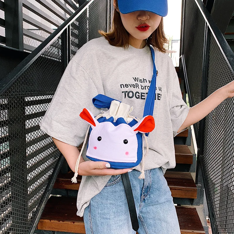 

Korean version of round fresh lunch bag with rice bag lunch bag messenger bag