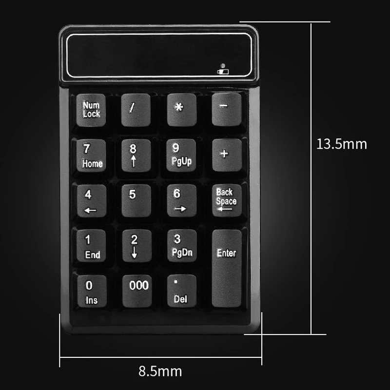 2,4G Беспроводная Bluetooth цифровая клавиатура Компьютерная Мини клавиатура