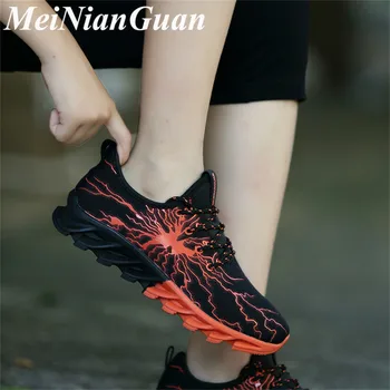 

Men Sport Shoes Breathable Black Sneakers Man Sport Shoes Men Lightweight Running Shoes Male Large Sizes Non-slip Trainers X1