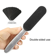 Профессиональная двухсторонняя педикюрная пилка для ног многоразовая нержавеющая сталь треснутые кожные мозоли для удаления мозолей для ног Rasp