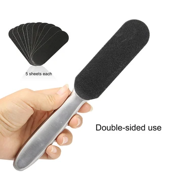 

Professional Double-side Pedicure Foot File Reusable Stainless Steel Cracked Skin Corns Callus Remover Feet Rasp
