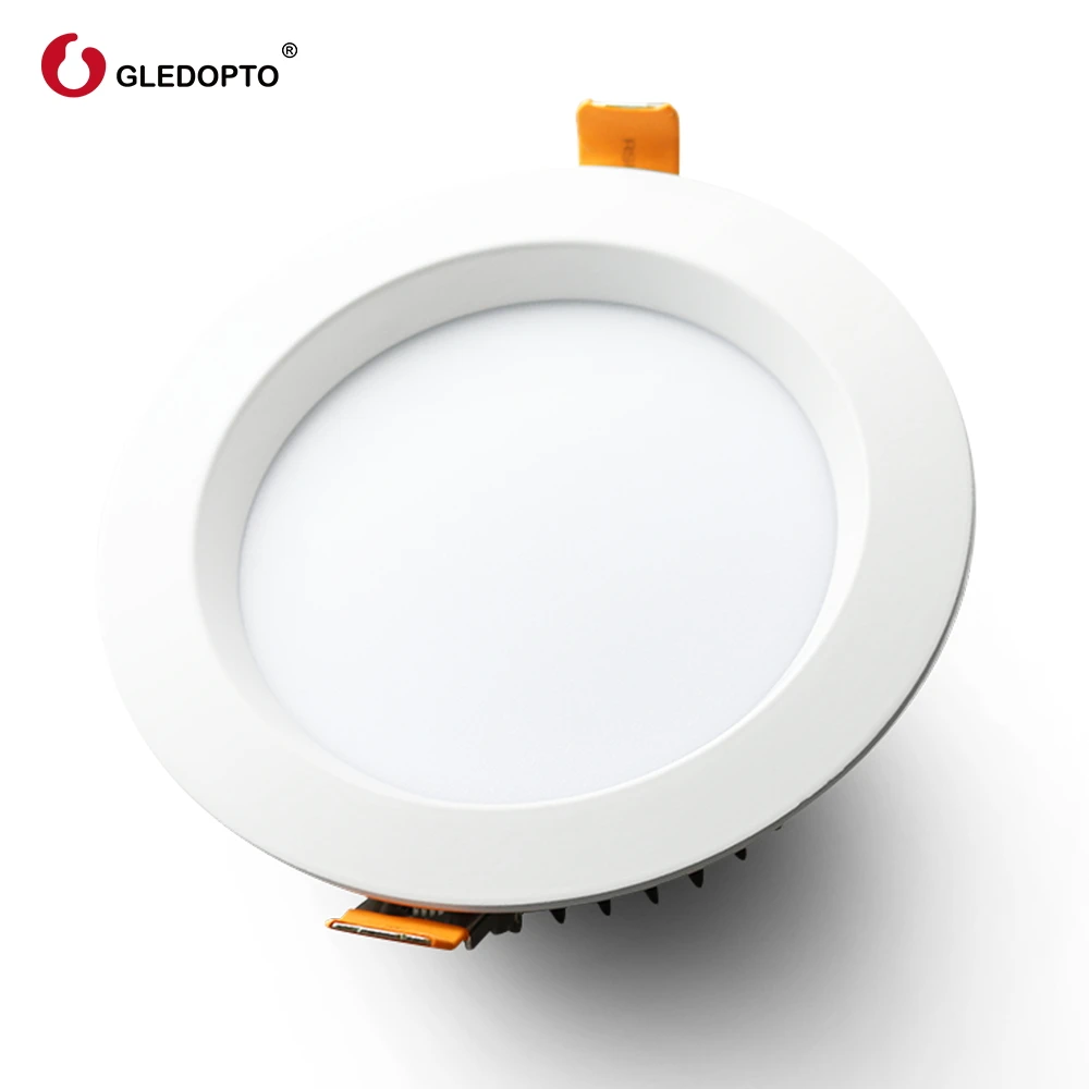Downlight Plus GLEDOPTO zigbee Интеллектуальный светильник плюс RGB+ CCT 6 Вт/9 Вт/12 Вт светильник работает с zigbee hub, эхо Голосовое управление настенный выключатель дистанционного управления светодиодный - Испускаемый цвет: Downlight Plus