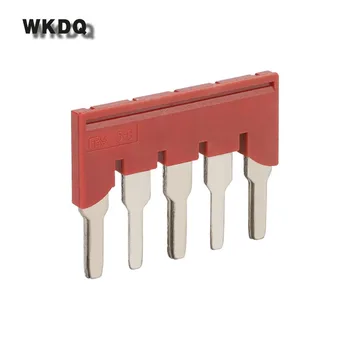 

Jumper FBS5-8 Plug In Bridge for 6mm^2 wiring ST And PT DIN Rail Terminal Blocks L40.5/H30.8/W3.3mm 5seats Connector