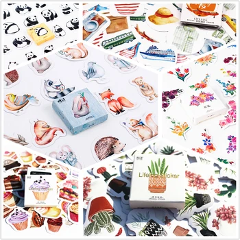

45pcs/box Still Life Totem Memo Stickers Pack Posted It Kawaii Planner Scrapbooking Stickers Stationery School Supplies Escolar