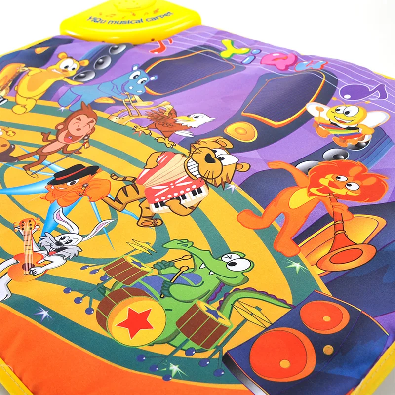 

Yiqu3013 Children Music Game Rug Toy Animal Concert Touch Large Circus Instrument Blanket