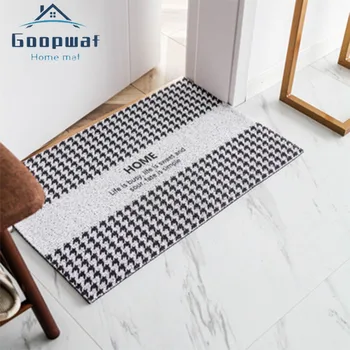 

Nordic Entrance Door Mats Can Be Cut Rectangular Lattice Carpet Bathroom Non-slip and Waterproof Carpet Door Mats and Floor Mats