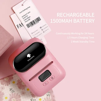 

Original Phomemo M110 Printer Portable Bluetooth Label Maker Compatible with iOS & Android Phone Phomemo M110 Label Printer